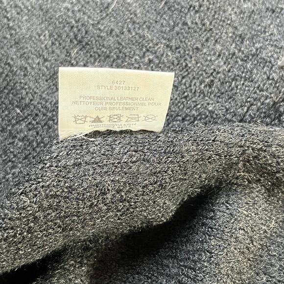 Tory Burch Sweater Womens Size XS Black Knit Wool Blend Keyhole Neck Pullover - Picture 9 of 11